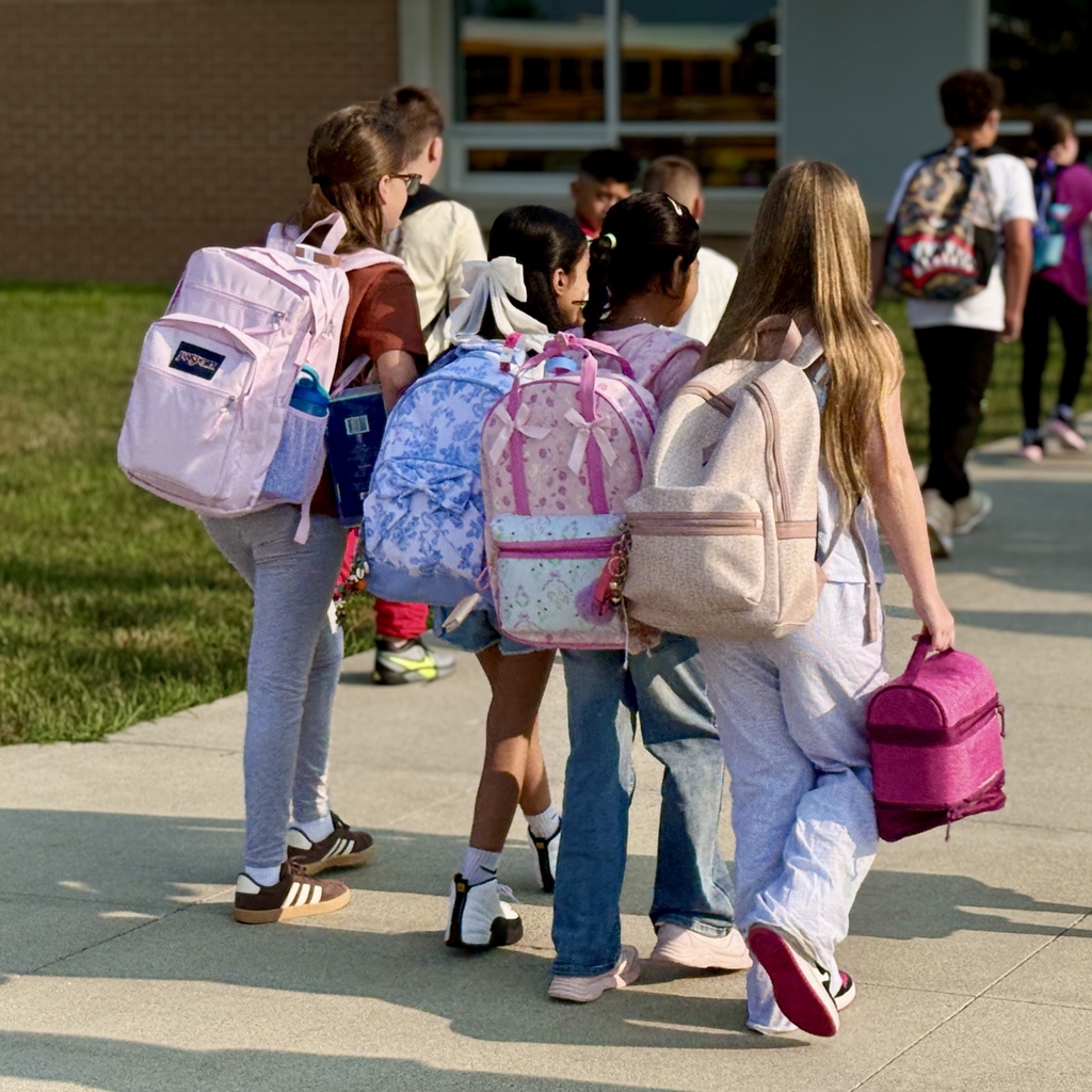 Girls and backpacks