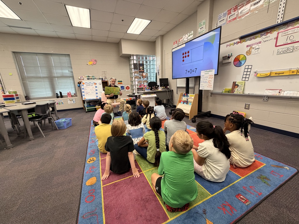 Dr. Sloan - guest reader in Mrs. Cox's class.