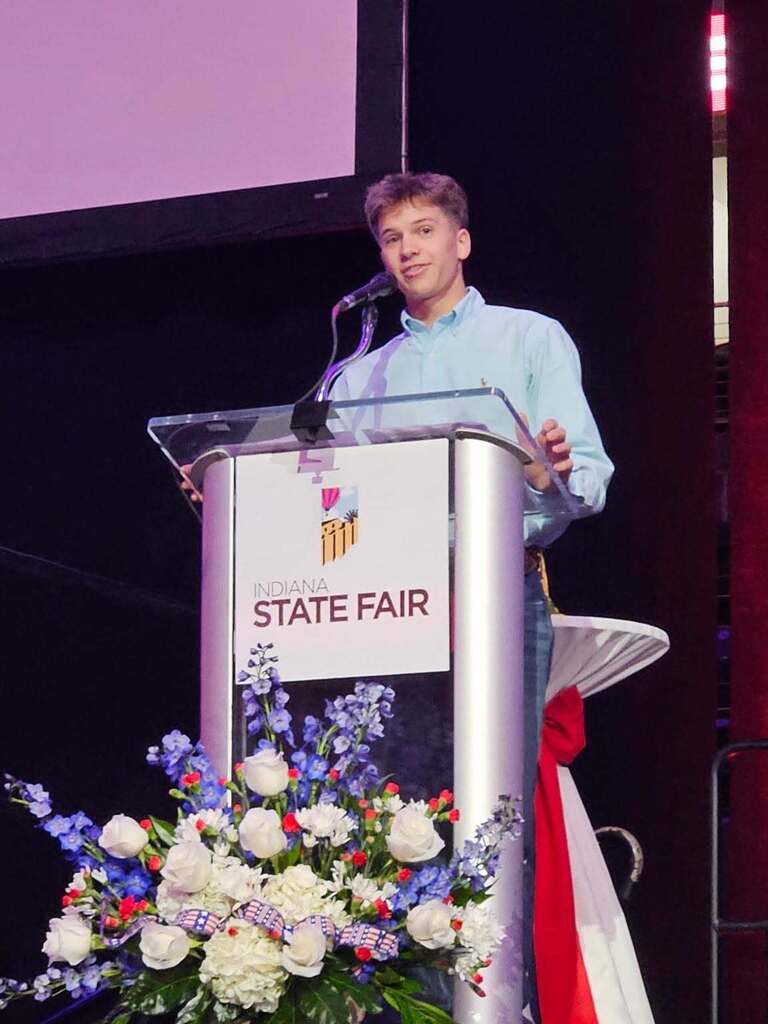 Jack speaking at state fair