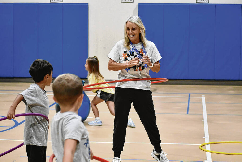 Coach Camp with a Hula Hoop