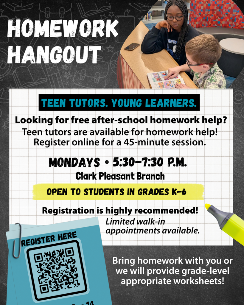 Homework hangout flyer