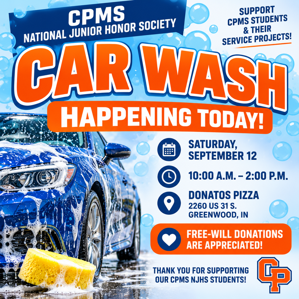 Car wash happening now graphic