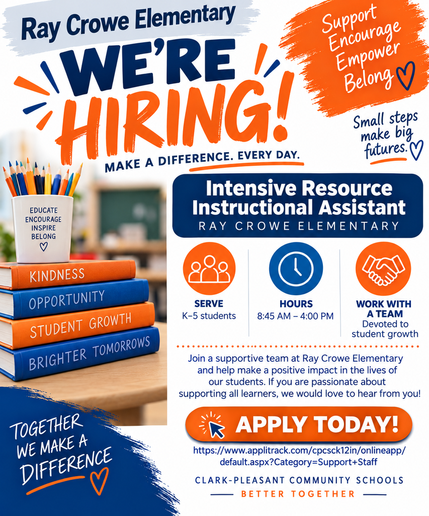 We are hiring graphic for Ray Crowe
