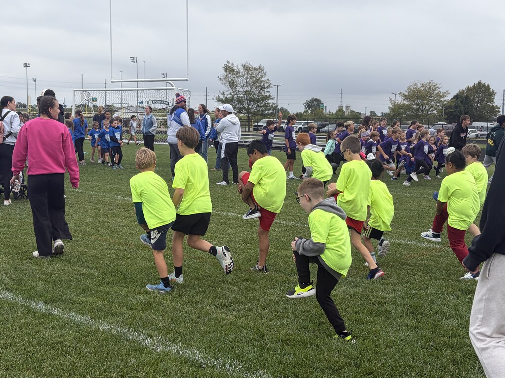 Kids warming up