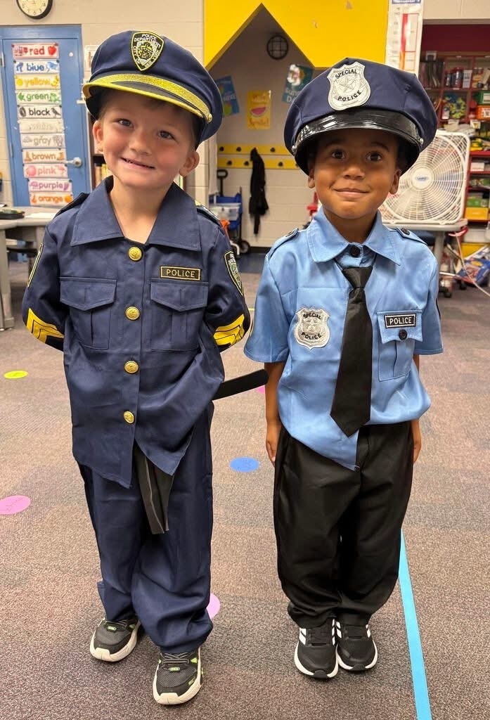 elementary kids dressing for future jobs