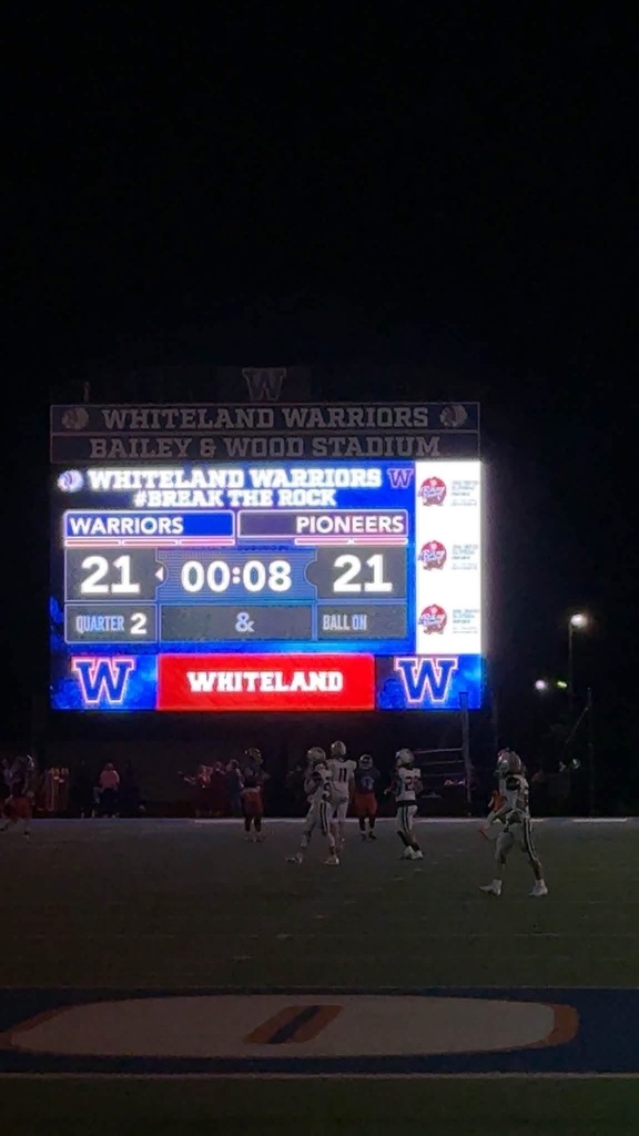 final score on scoreboard