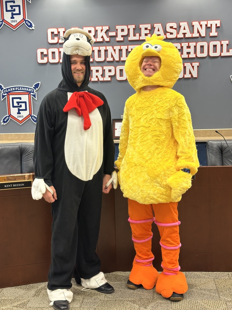 Big bird and cat in the hat