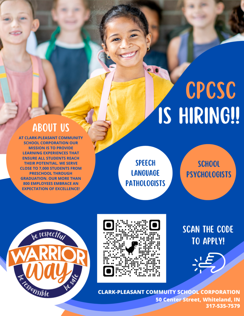 Clark Pleasant is hiring!