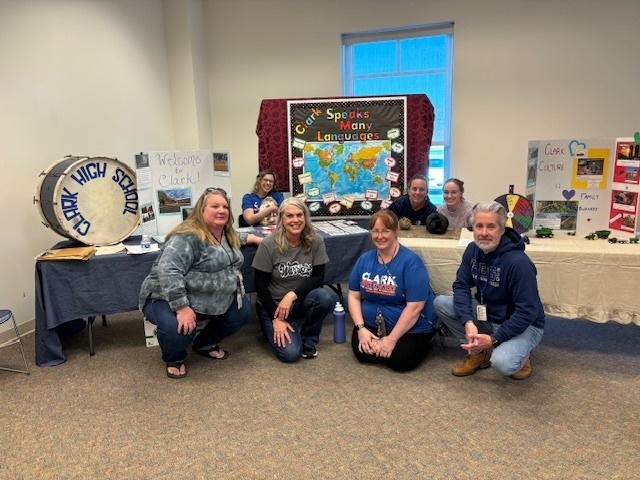 This past Saturday...the community got to experience the Cultural Fair at the high school and CES had a great booth that had a lot of visitors where they got to learn all about our Clark Heritage and the many cultures and languages we have at CES.