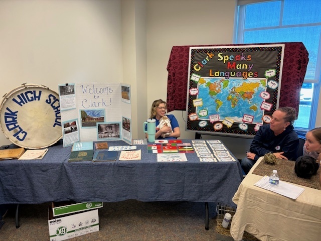 This past Saturday...the community got to experience the Cultural Fair at the high school and CES had a great booth that had a lot of visitors where they got to learn all about our Clark Heritage and the many cultures and languages we have at CES.