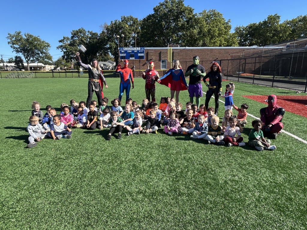 Ms. Yergalonis, Ms. DePreta, Ms. Brett, & Ms. Grasso with SuperHeros!