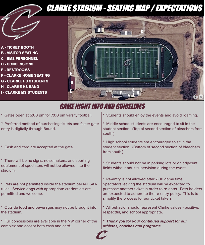 stadium seating map