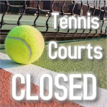 tennis court closed