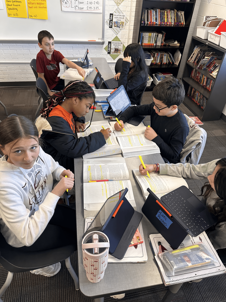 Students workin on their Language Arts Assignments 