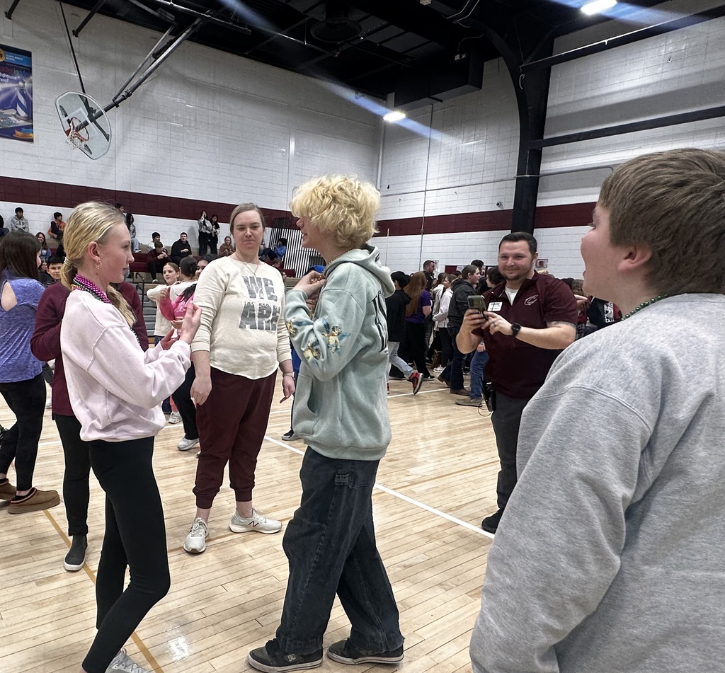 Students in their No Tardy Party