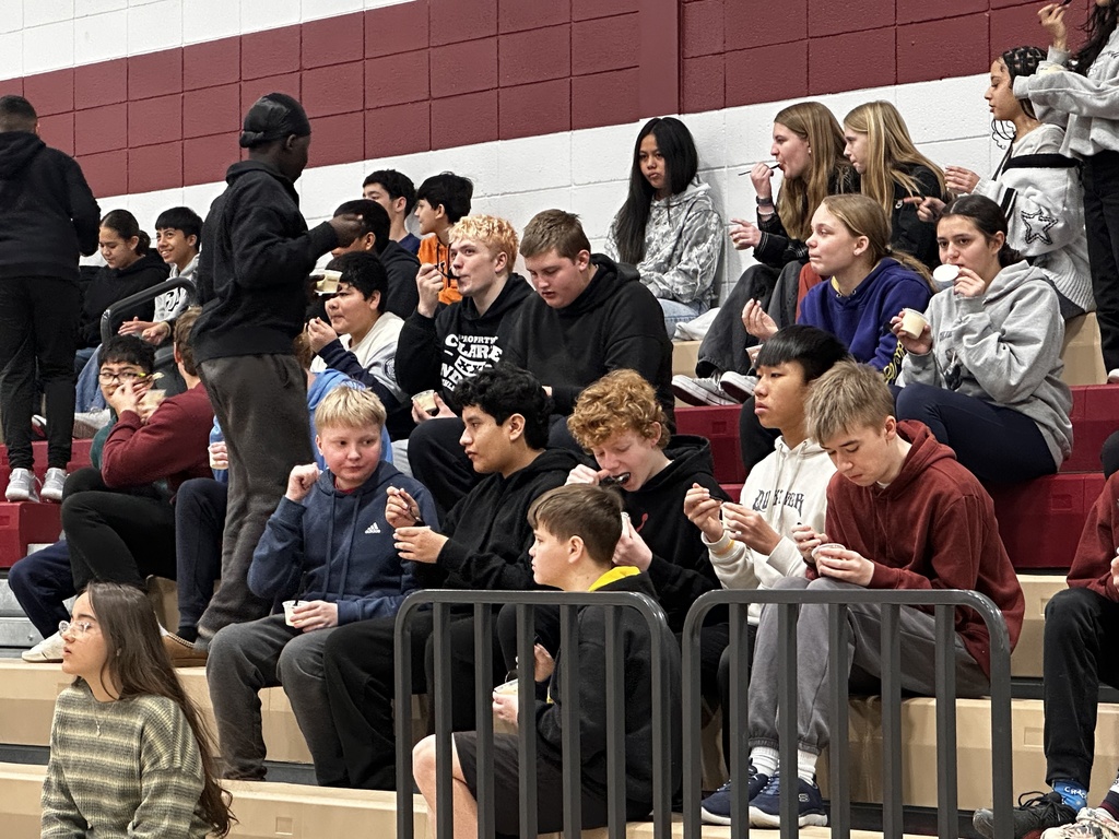 Students in their No Tardy Party