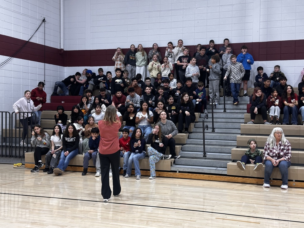 Students in their No Tardy Party