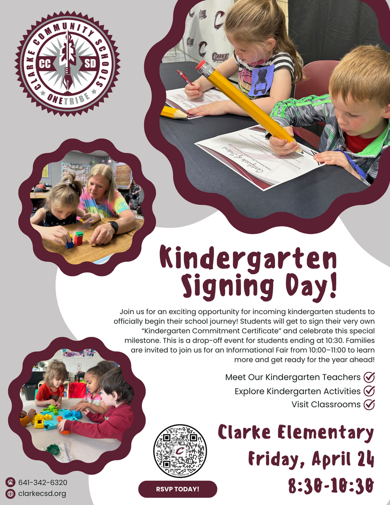 kindergarten signing day flyer