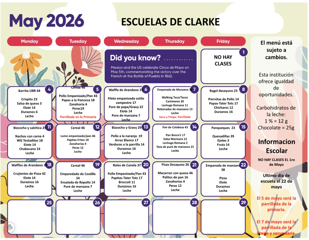 spanish menu