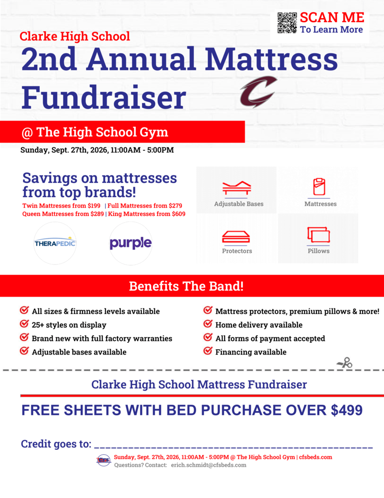Mattress Fundraiser Flyer
