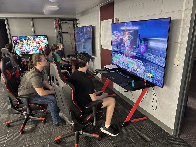 students playing