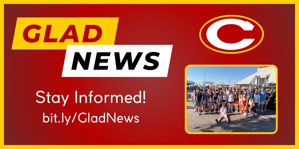 Glad news title and link with picture of CCHS agriculture students at the GA state fair.