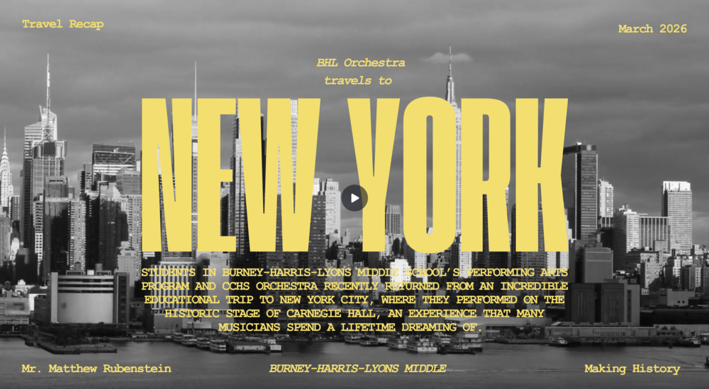 BHL Orchestra Students Travel to NYC to Play at Carnegie Hall