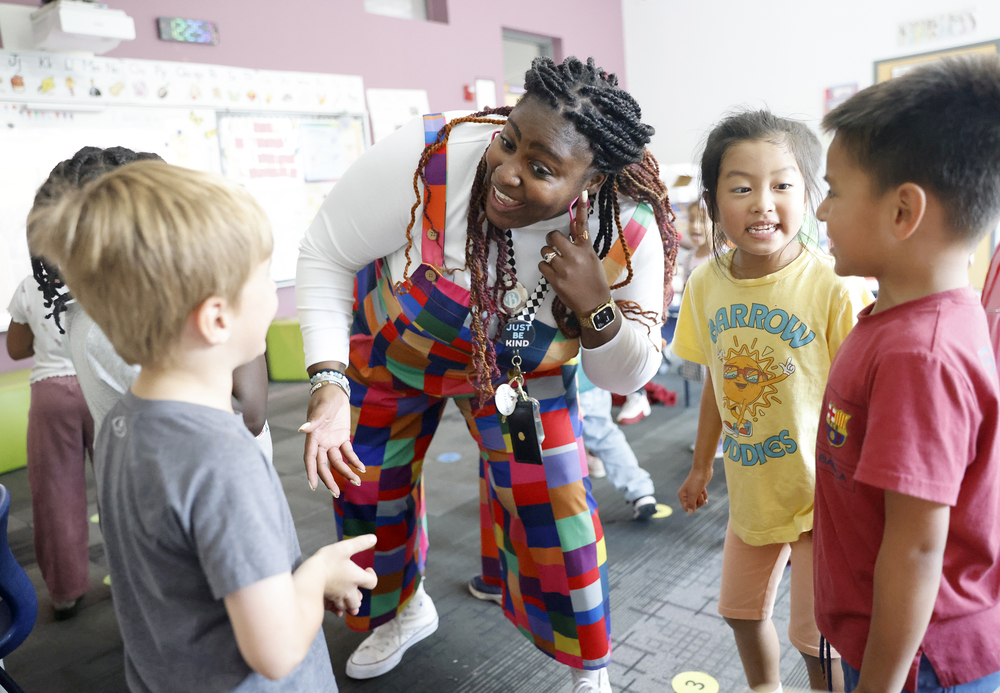 teacher and students