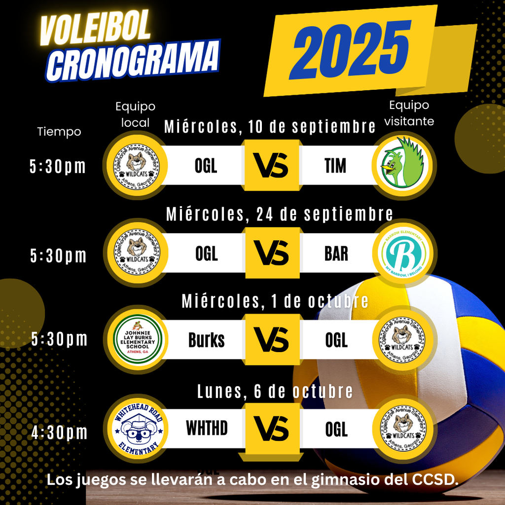 OAES Voleibol Cronograma