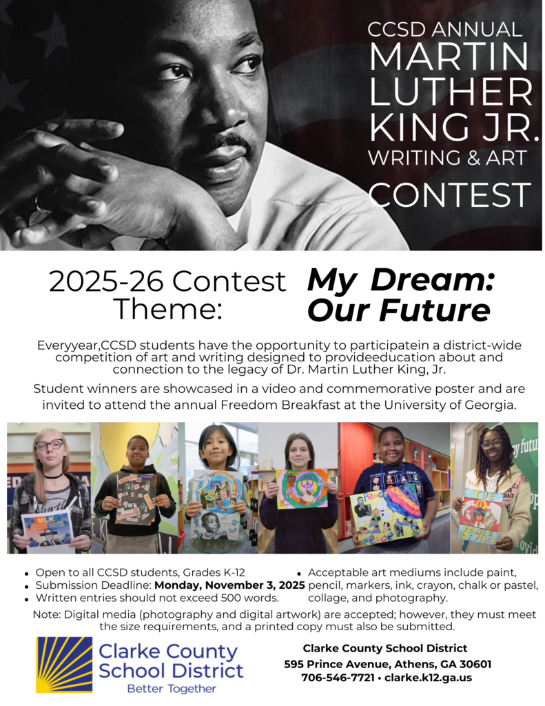 MLK Writing and Art Contest.