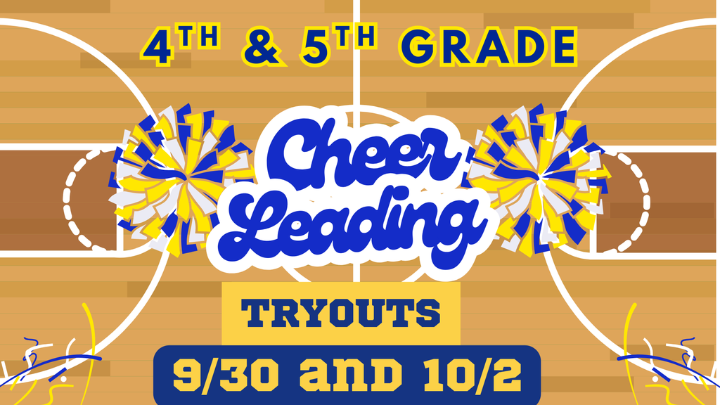Cheerleading flyer 9/30 and 10/2