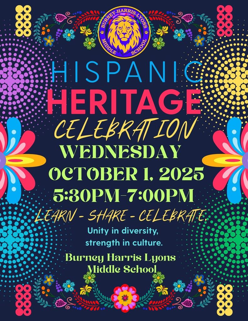 Hispanic Heritage Celebration Wednesday October 1,  2025