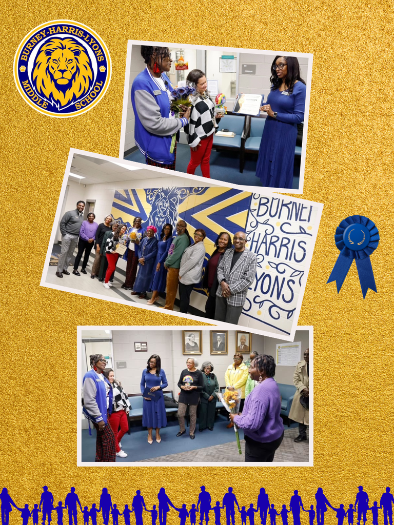 Images: BHL is honored for highest rate of completion of parent teacher conferences in the district. Fall 2025.