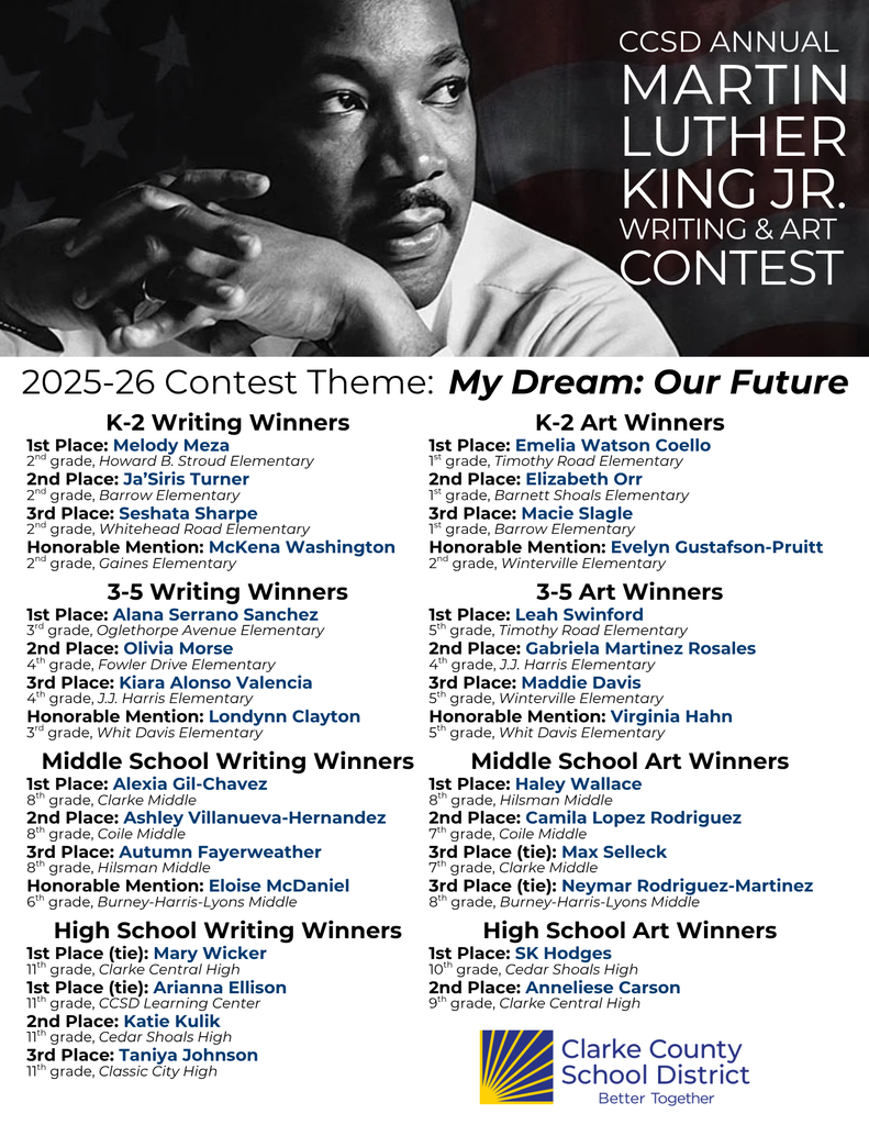 MLK contest winners