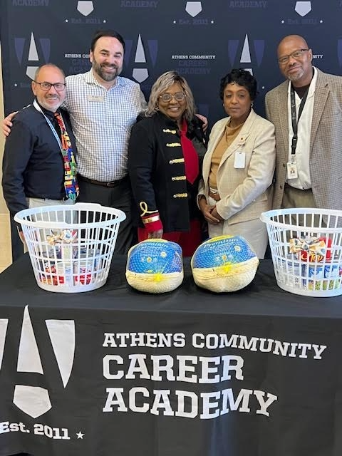 group photo with teacher