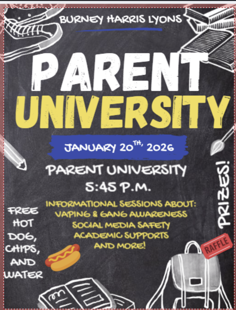 Parent University January 20th, 5:45 P.M.