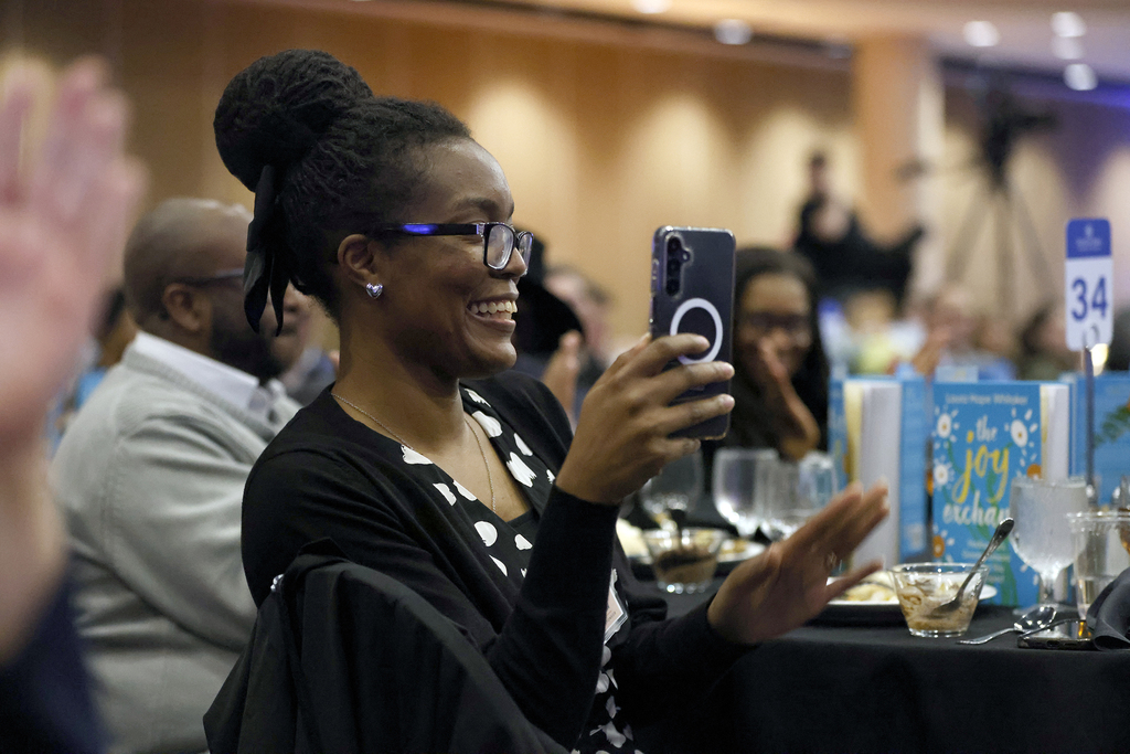 Pritchett's wife recording his remarks