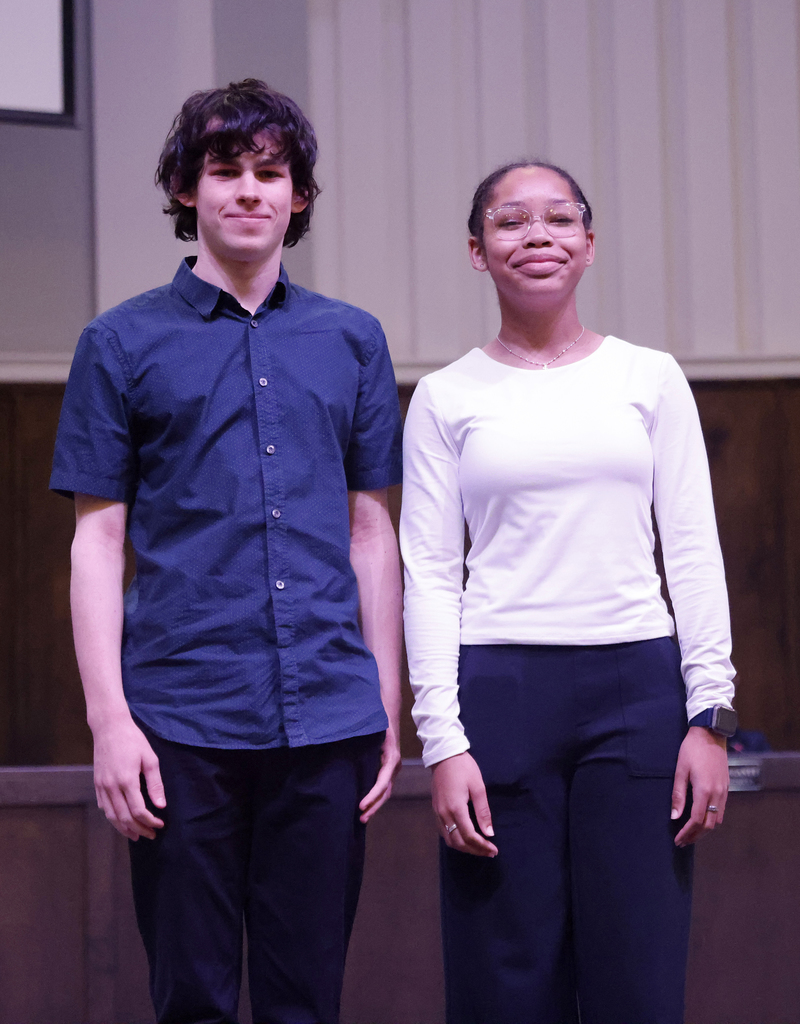 Clarke Central all-state band students Colin Boyle and Melody Morris