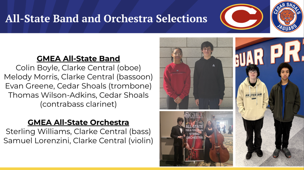 Graphic listing all-state band and orchestra selections