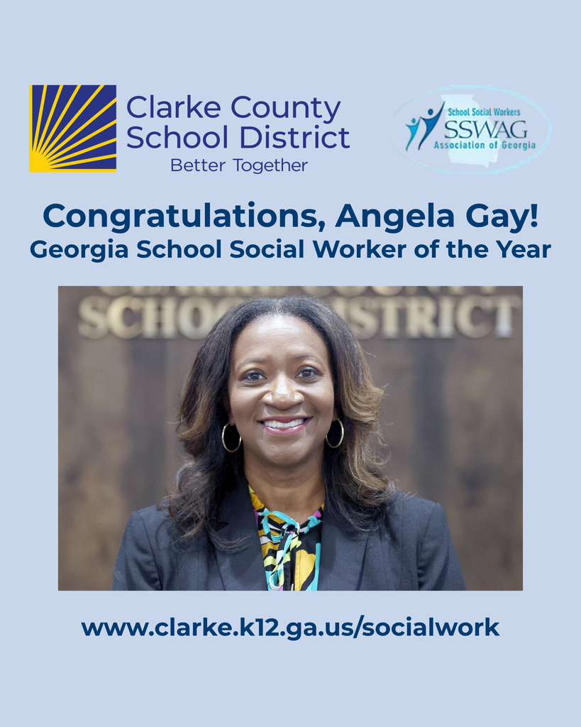 Angela Gay State School Social Worker of the Year graphic
