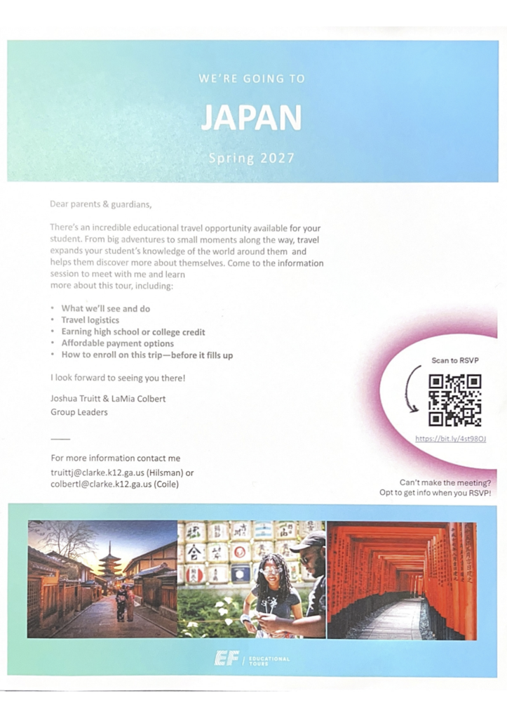 Study Abroad Opportunity in Japan!