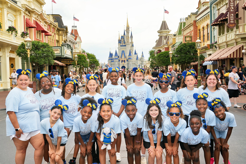 Winterville cheerleaders at Disney