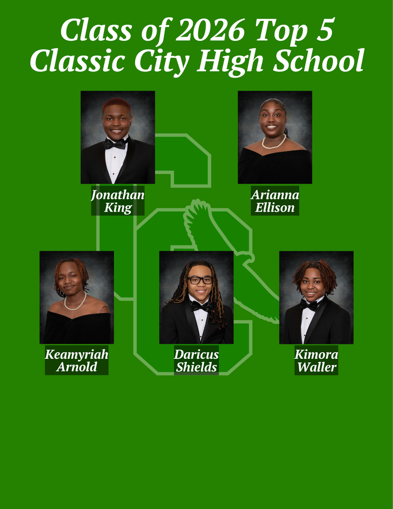 Classic City Class of 2026 top 5 graphic
