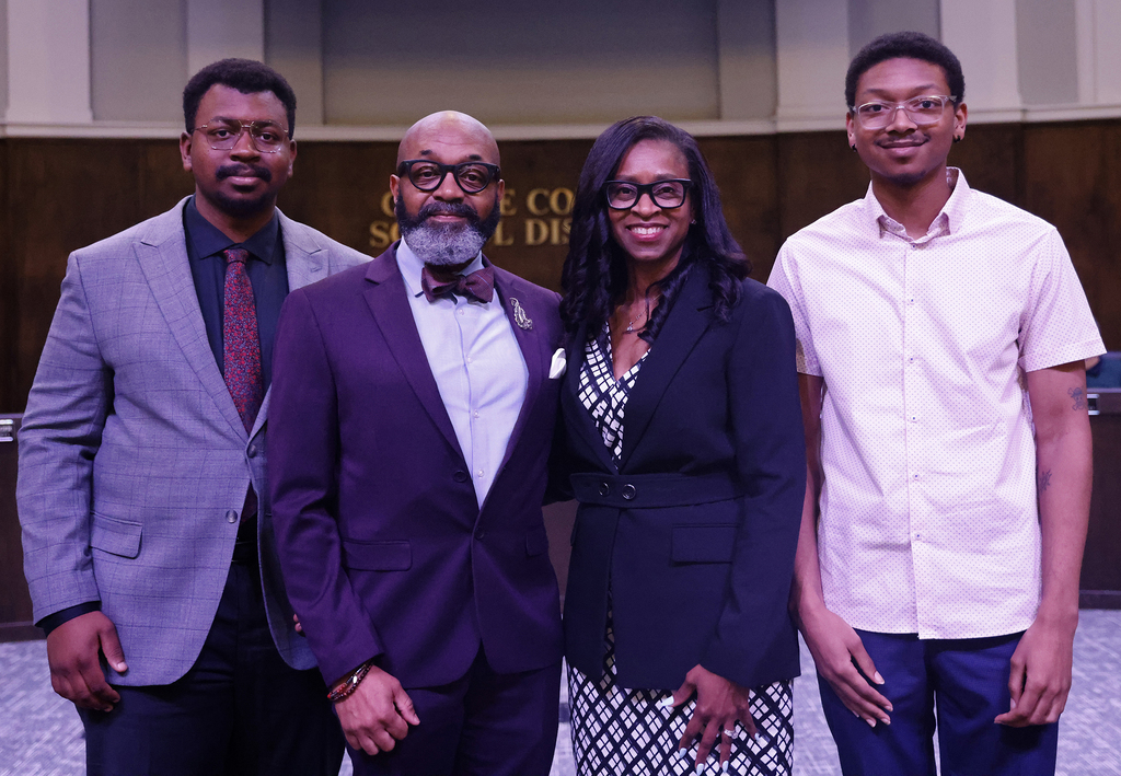 Dr. Scott with families