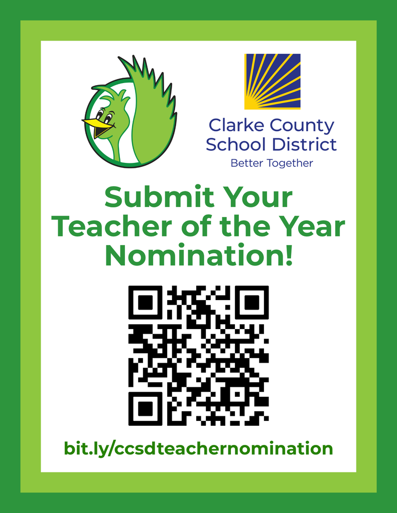 Image of the Teacher of the Year nomination QR code and bit.ly