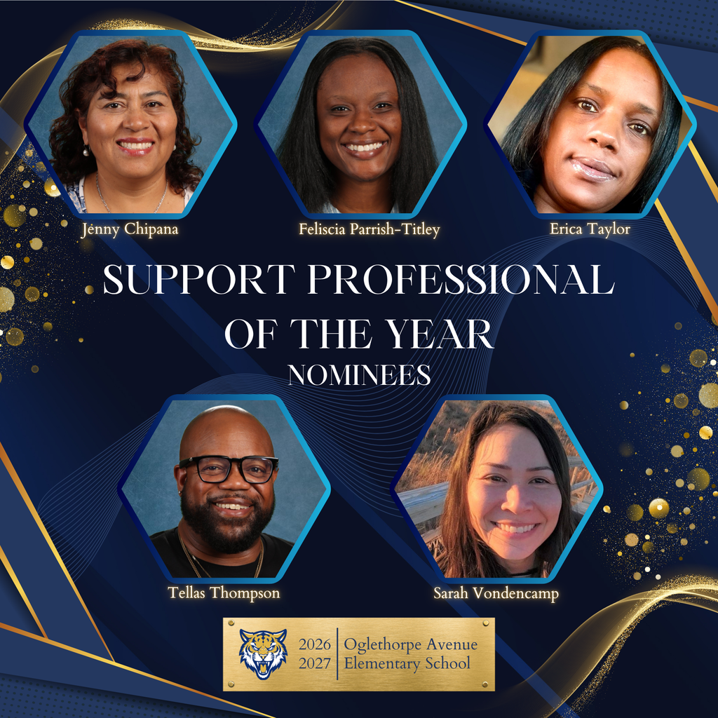 a photo grid of five staff members nominated for support professional of the year