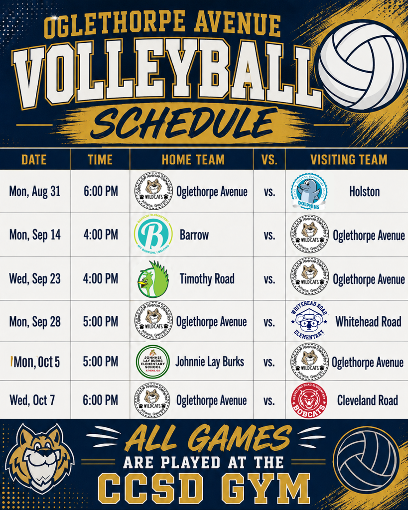 Volleyball Schedule. All text information has been shared in the post.
