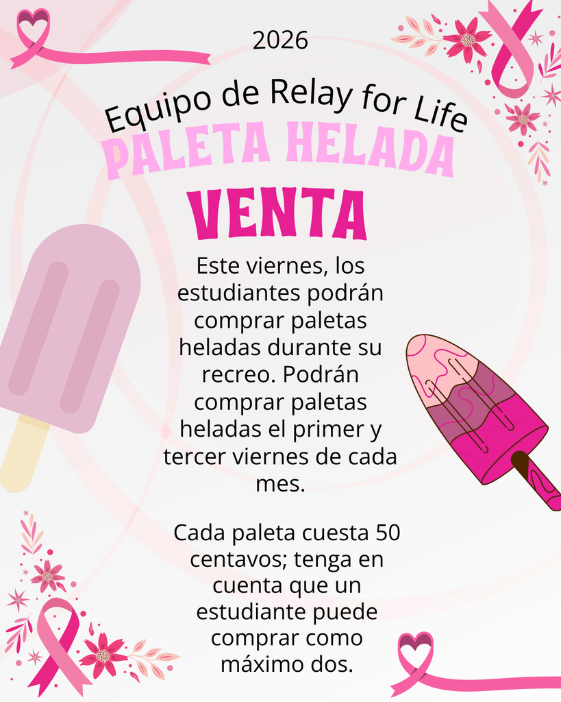 This is a flyer with information about our popsicle sale.