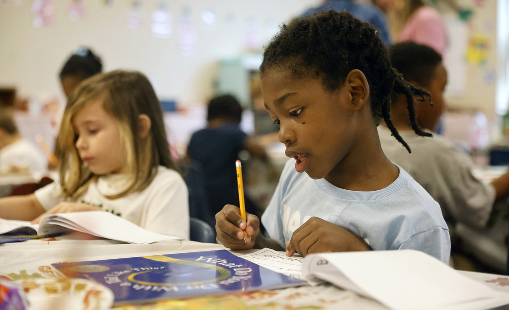Student writing about book