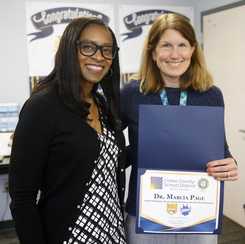 Employee of the Month and Superintendent